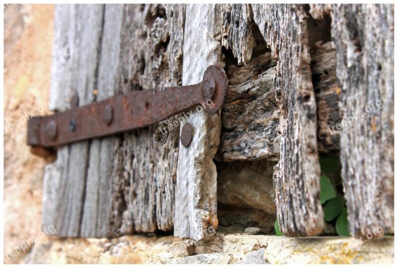 Wood Wood Worm Hinge Rots Door