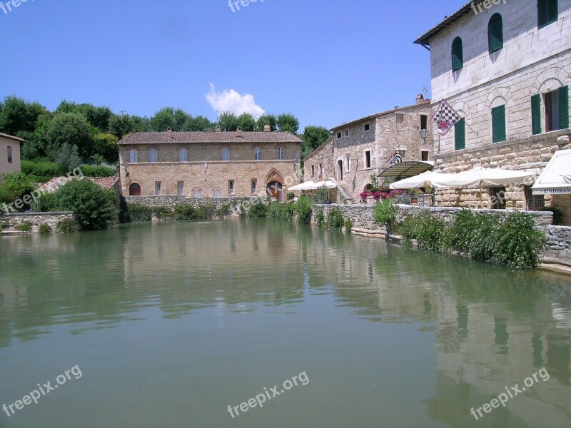 Bagno Vignoni Tuscany Italy Free Photos