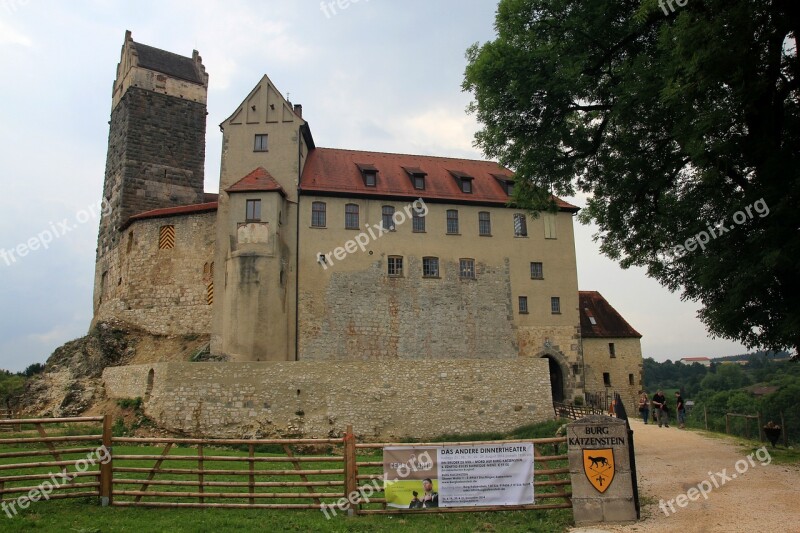 Burg Katzenstein Castle Middle Ages Coat Of Arms Oberdischingen