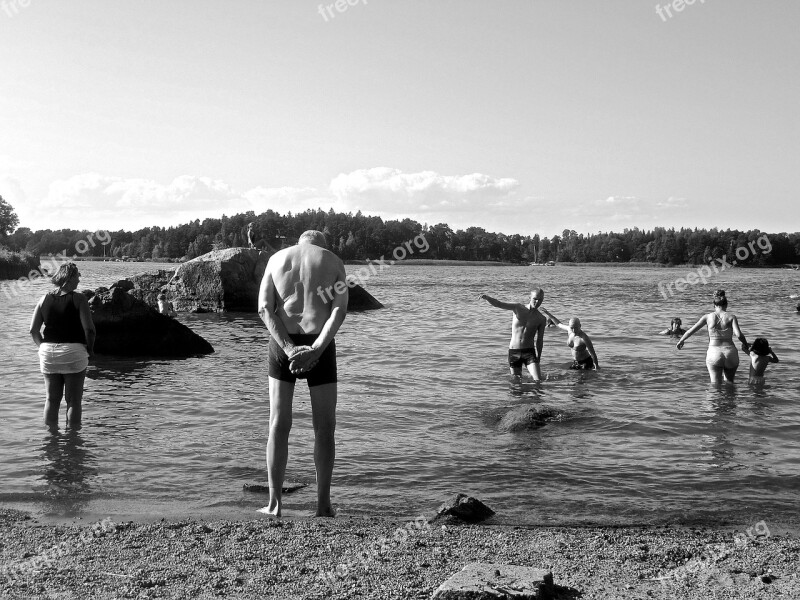 The Archipelago Beach Vaxholm Summer Sweden