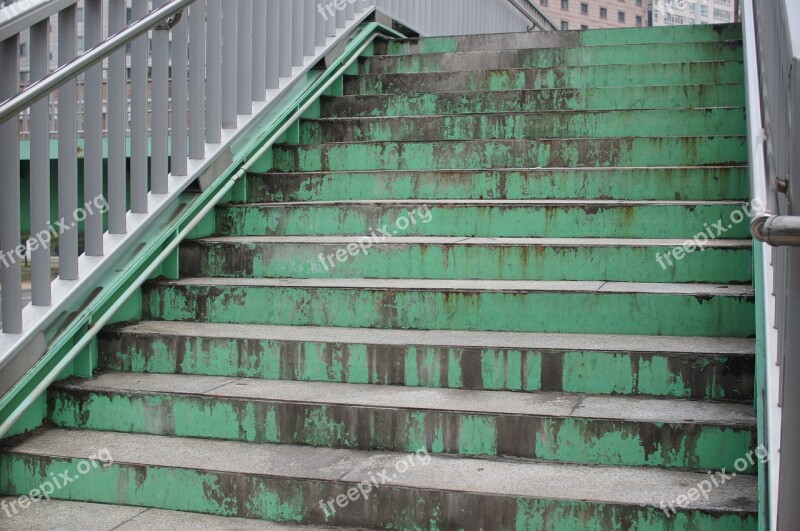 Stairs Viaduct Greenness Free Photos