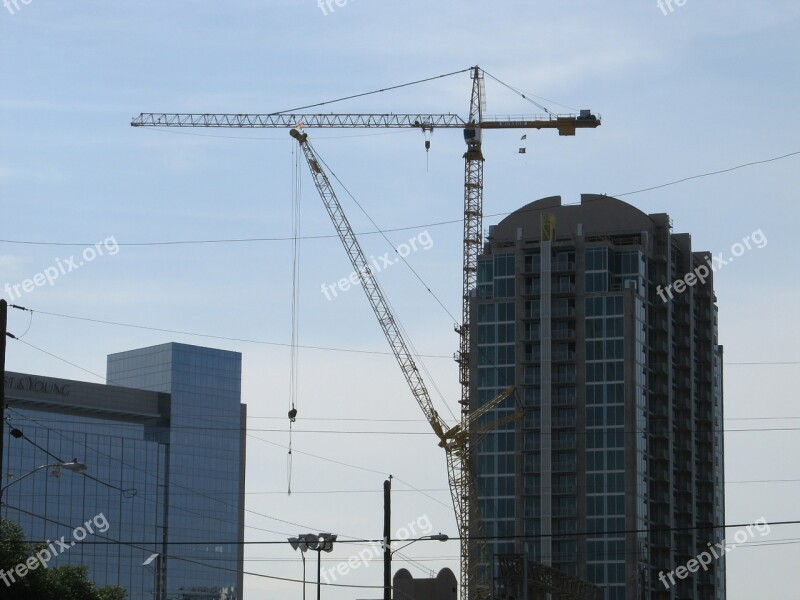 Construction Crane Crane Building Site Development Architecture