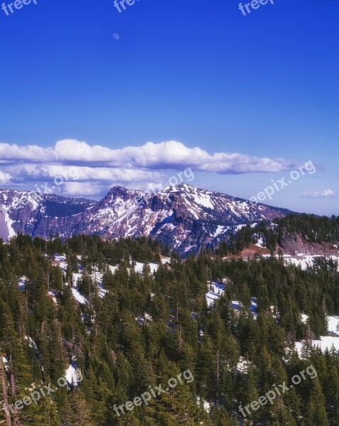 Cascades Mountains Landscape Scenic Sky