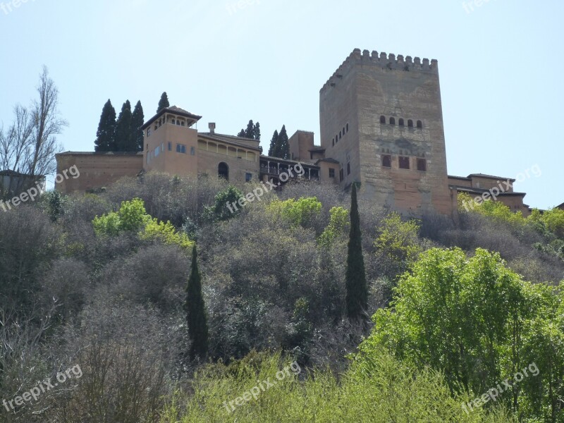 Alhambra Granada Spain Andalusia Monument