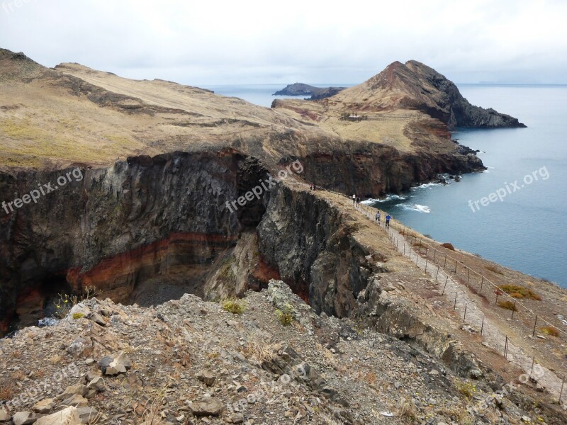 Madeira Hiking Atlantic Path Free Photos