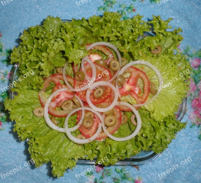 Salad Food Onion Green Free Photos