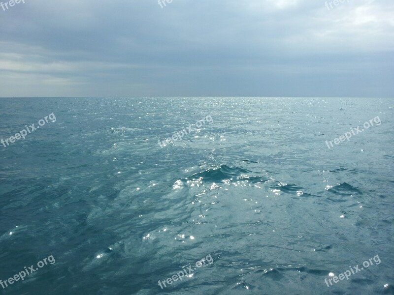 Water Endless Lake Huron Sunny