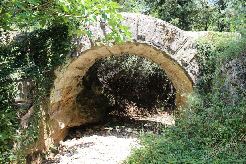 Aqueduct Nimes Antique Rome Vestige