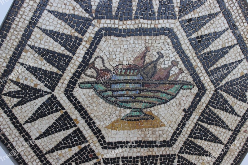 Mosaic Rome Vestige Archaeology Meals