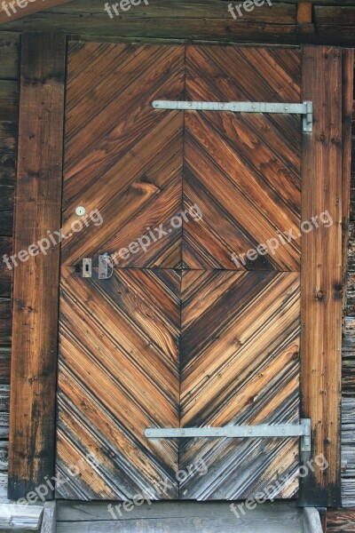 Barn Door Wood Old Wooden