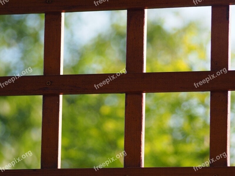 Grating Truss Pergola Garden Wood