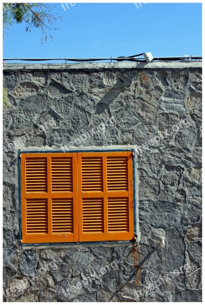 Window Yellow Window Frames Wood House