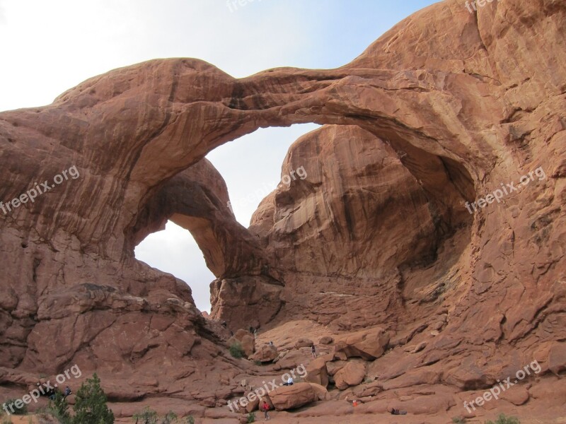 Arches Double Arch Canyonland Double Utah