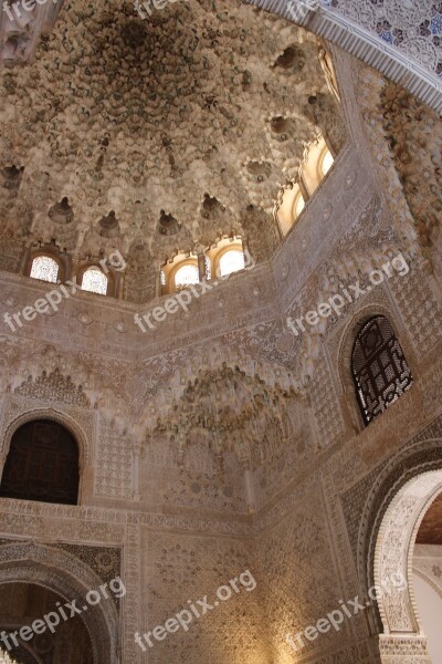 Dome Lights Alhambra Free Photos