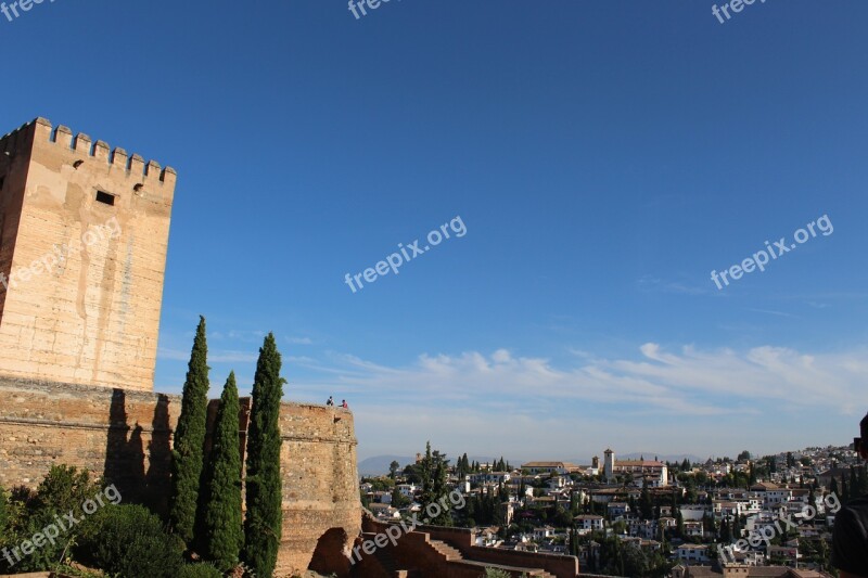 Alhambra View Landscape Free Photos