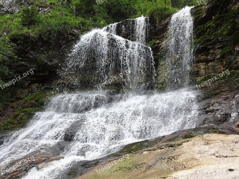 White Bach White Brook Clammy Waterfall Nature Torrent