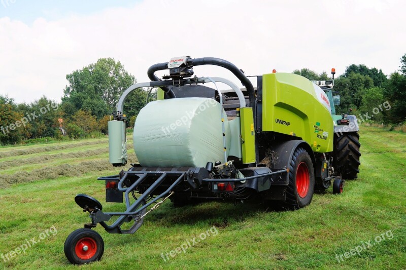 Tractors Heurundballen Round Bales Bale Hay