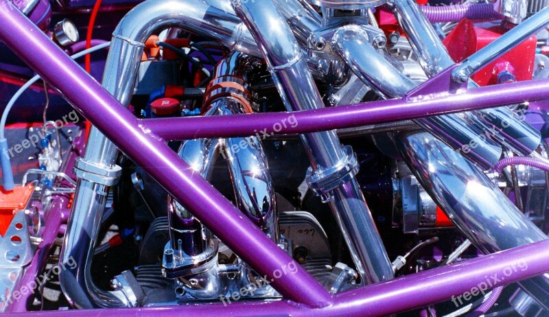 Machine Metal Chrome Tubes Car