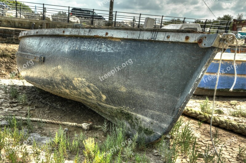 Boat Blue Nautical Marine Old