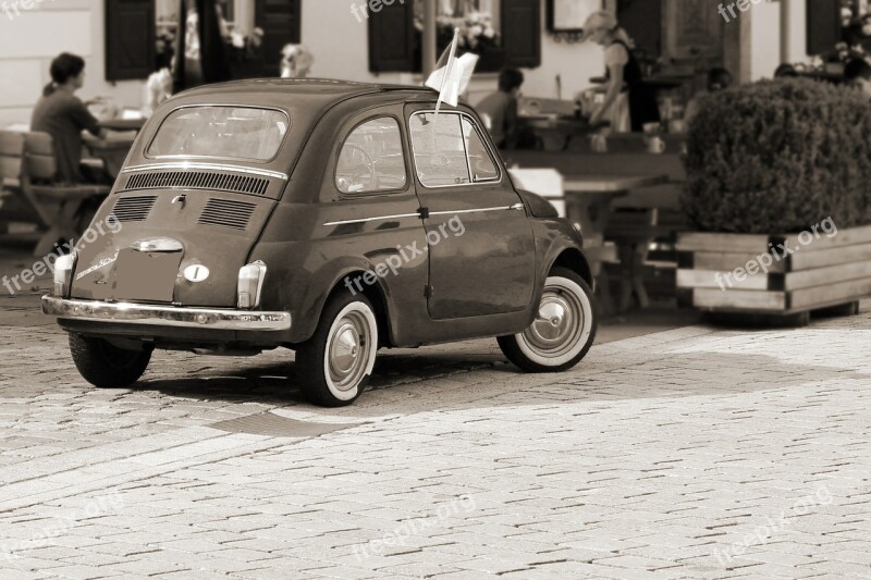 Auto Small Car Fiat Fiat 500 Old