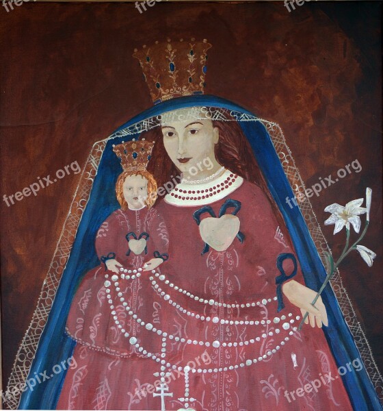 Mural Painting Wall Maria Mother