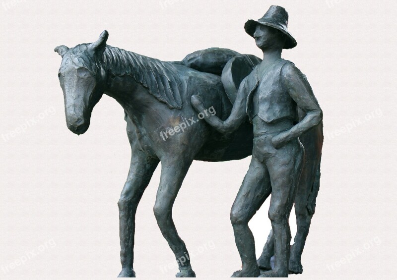 Figure Horse Reiter Symbol Statue