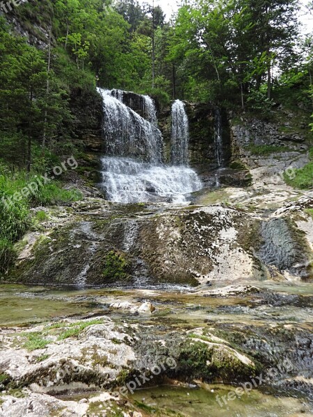 White Bach White Brook Clammy Waterfall Nature Torrent