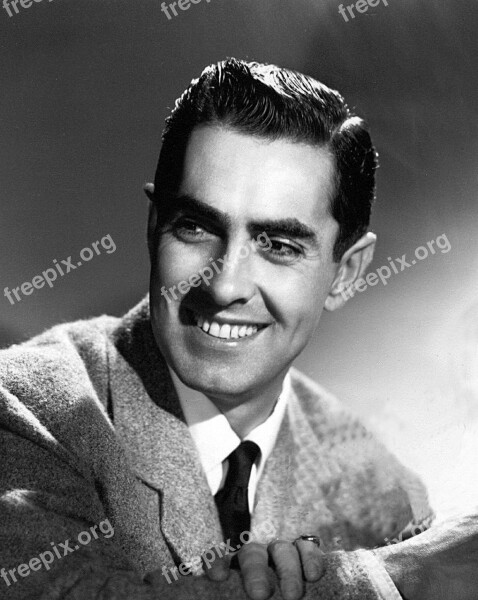 Tyrone Power Actor Stage Motion Pictures Entertainment