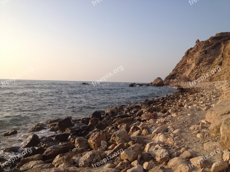 Sea Beach Cliff Water Ocean