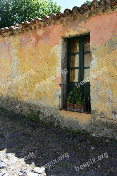 House Old Ruins Stone Window