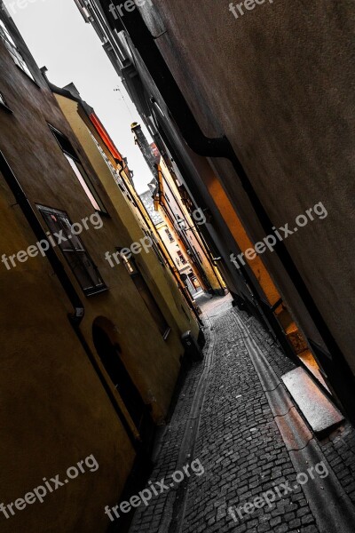 Stockholm The Old Town Sweden Alley Free Photos