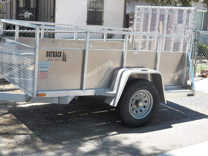 Trailer Hauling Moving Vehicle Cargo