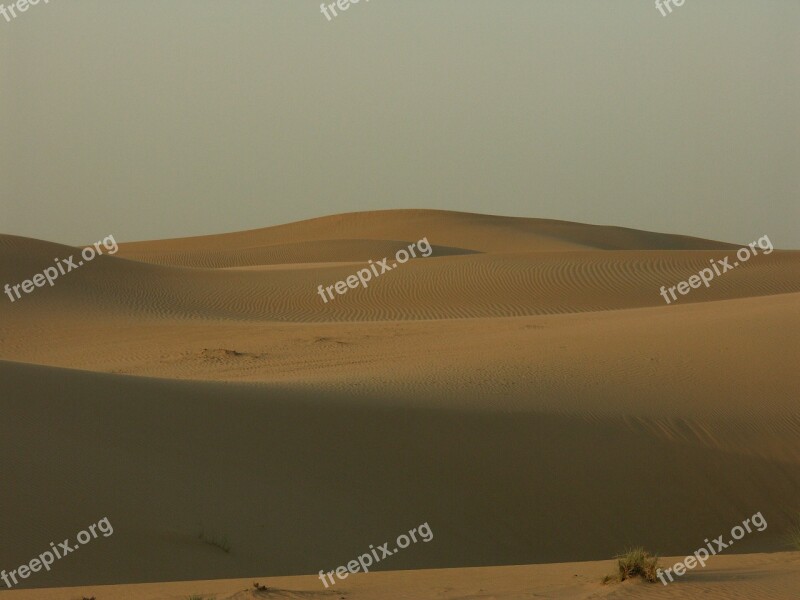 Desert Sand Dunes Dubai Uae