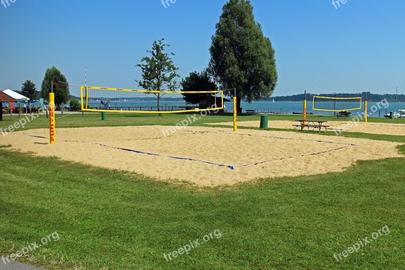 Beach Volley Volleyball Playing Field Beach Volleyball Volleyball Field