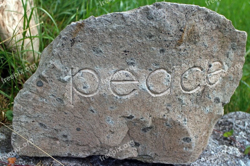 Boulders Engraving Deco Garden Design