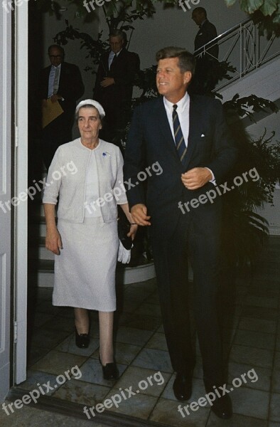 Golda Meir President John F Kennedy American President Assassinated