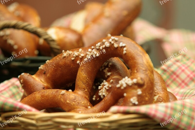 Breadbasket Pretzel Pretzels Breakfast Free Photos