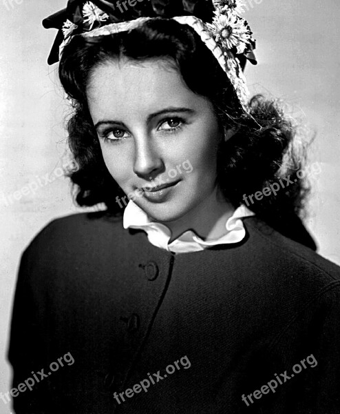 Elizabeth Taylor Actress Motion Pictures Movies Vintage