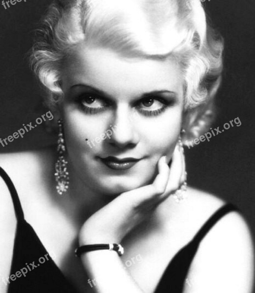 Jean Harlow Actress Film 30's Vintage