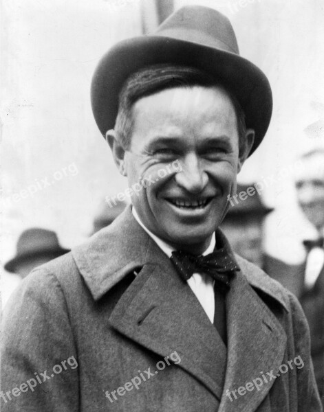 Will Rogers Humorist Actor Cowboy Vaudeville Performer