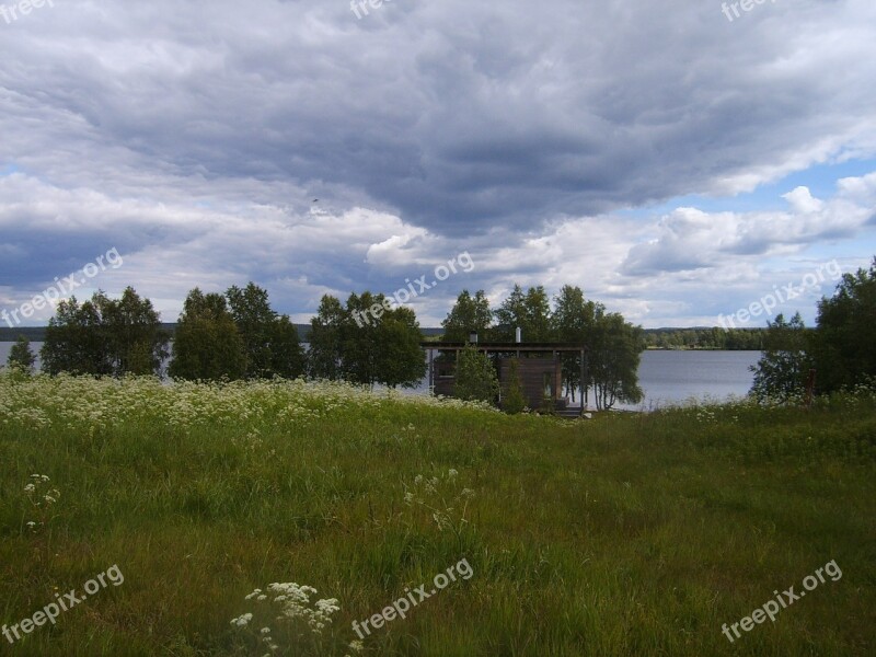 Sauna Water Lake Finnish Beach