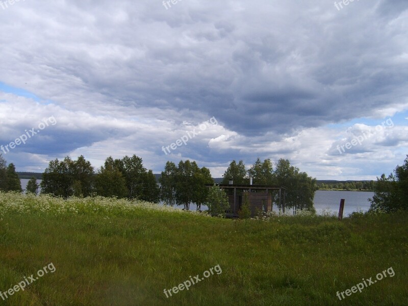 Lake Sky Cloud Water Finnish