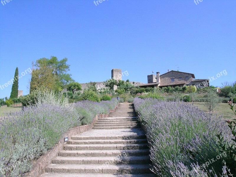 Monteriggioni Tuscany Staircase Free Photos