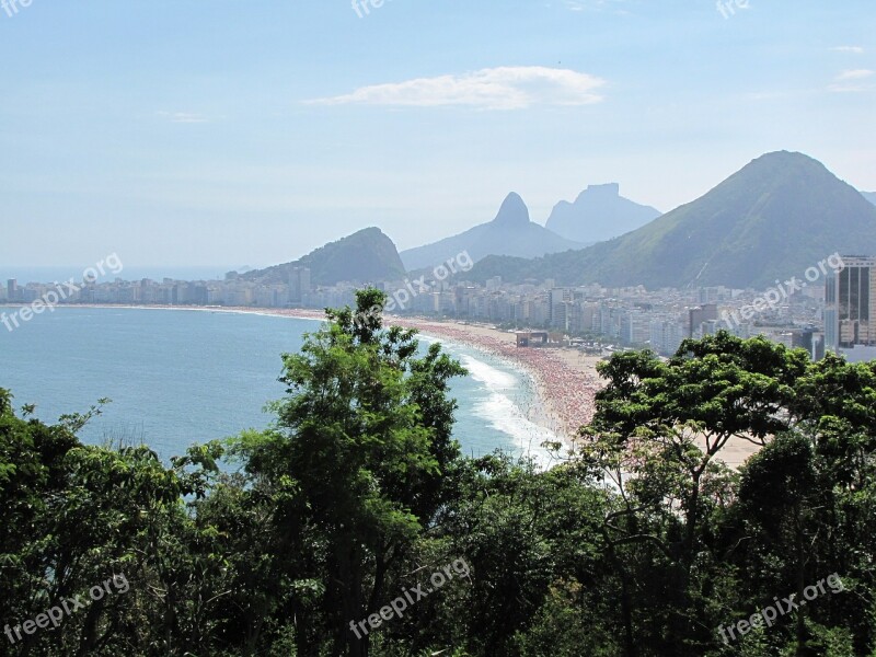 Brazil Rio De Janeiro Rudder Mar Beach