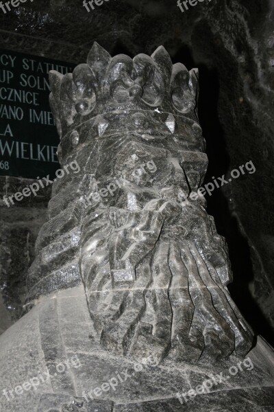 Wieliczka Salt Mine Poland Sculpture Form Salt Kraków