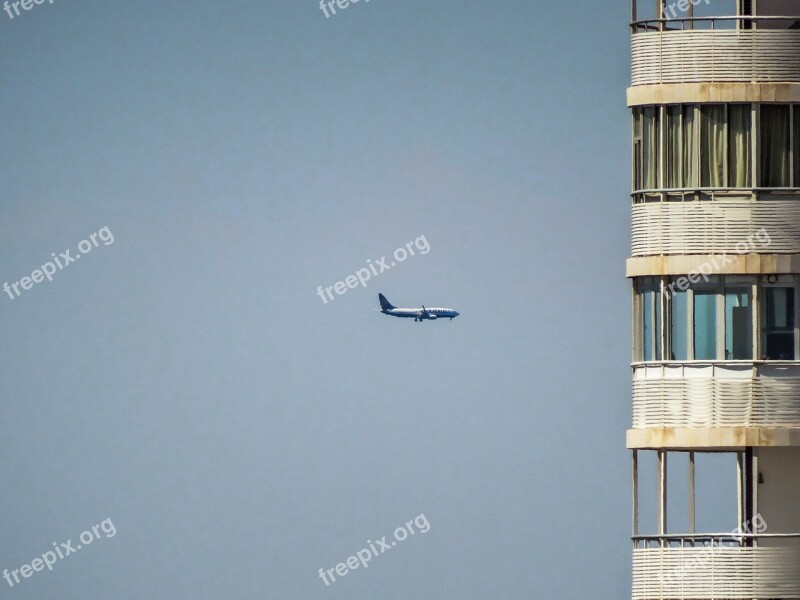 Plane Building Sky Windows Travel