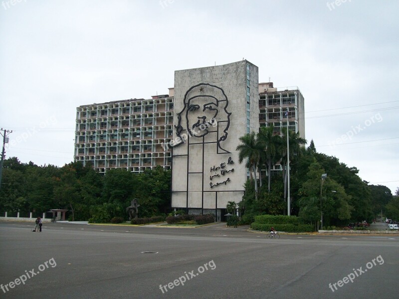 Building Cuba Che Guevara Free Photos