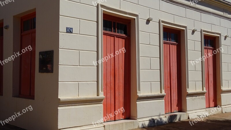 Home Mansion Door Red Color