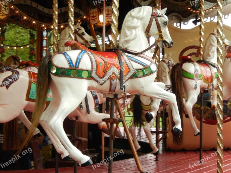 Manege Wooden Horse Carousel Free Photos