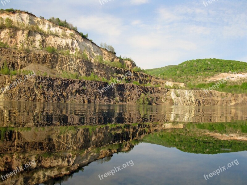 Mountains Reflection In The Water Nature The Carpathians Lake